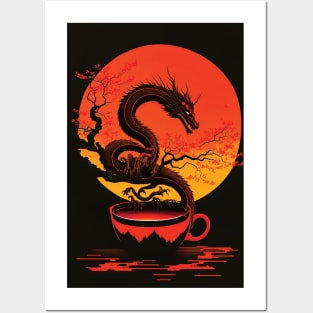 Dragon in the Tea Cup Posters and Art